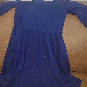 Dark blue mini dress long sleeve